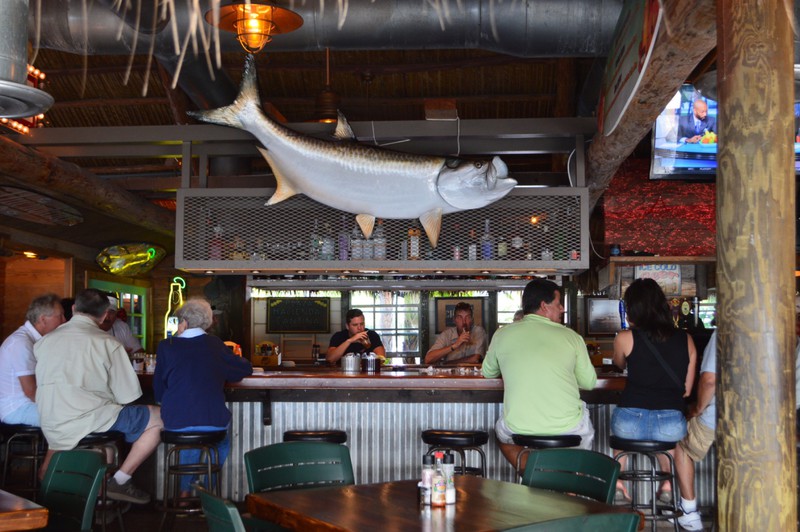 Tiki bar at Island Fish Co.