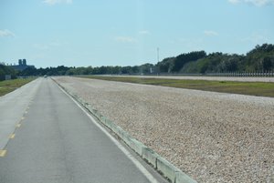 The road that takes the spacecraft to the launch pads.  Amazing stuff!