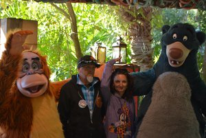 With Jungle book characters