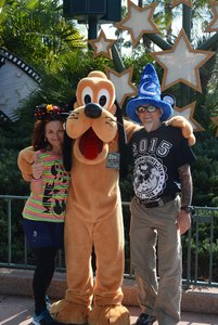 With Pluto at Hollywood Studios