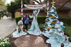 Downtown Disney holiday display