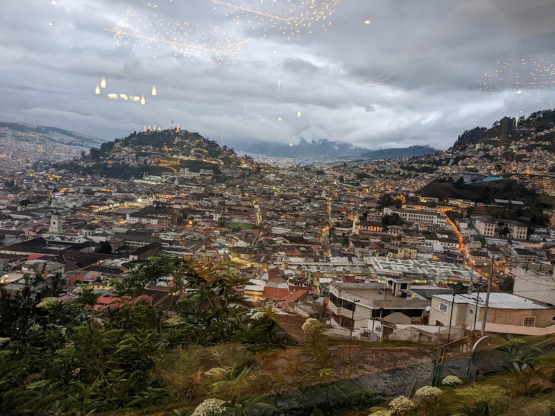 Quito from the restaurant 
