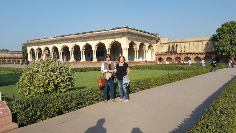 A courtyard in Agra Fort.