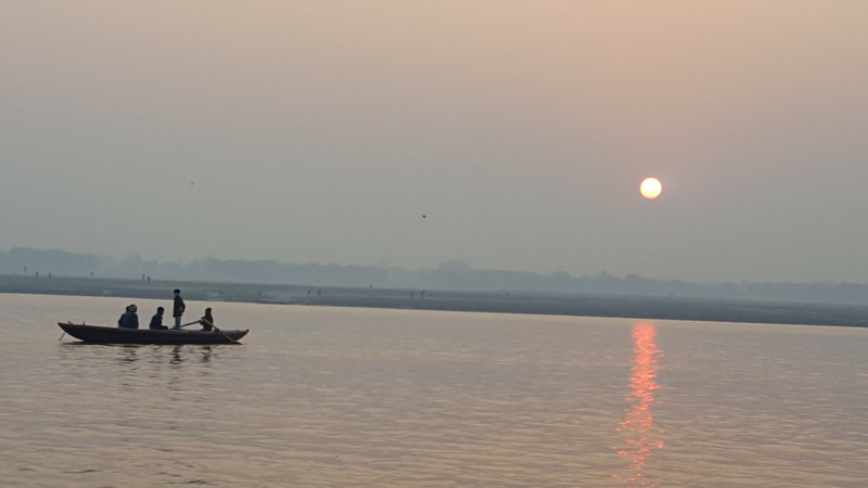 Sun rise on the Ganges