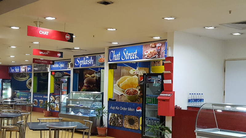 Food court in mall in Varanasi