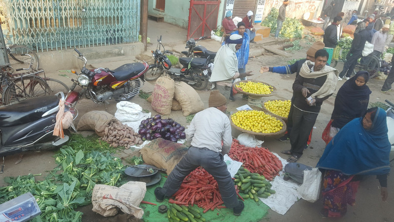 Market on the streets of Varanasi