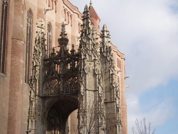 Gothic exterior at St. Cecile in Albi