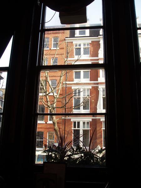 Building outside of the window