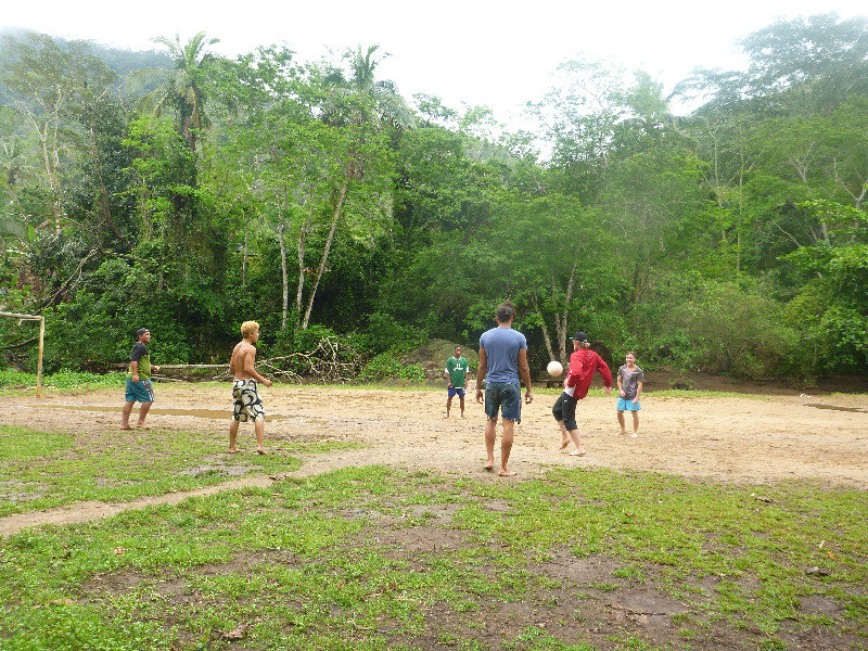 Football with the locals