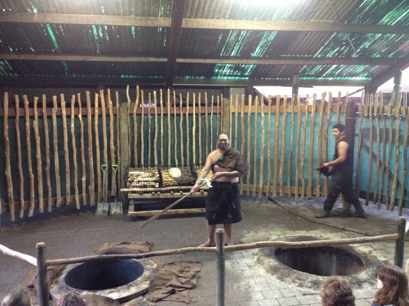 Cooking in the hangi
