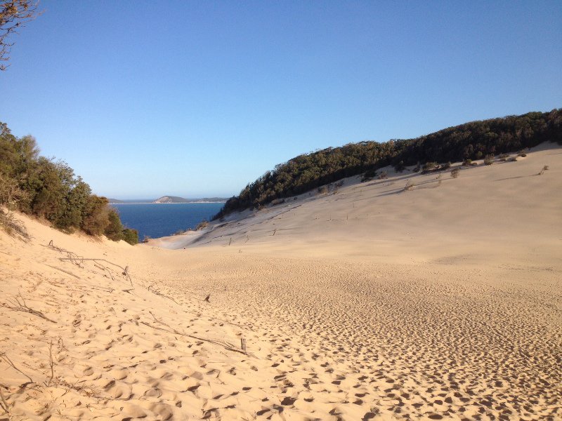 Opening to the sand dunes