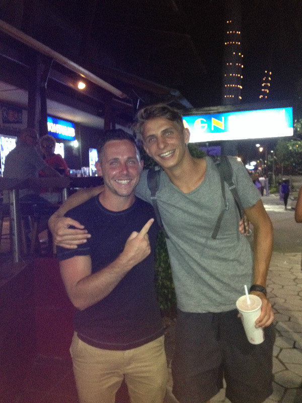 Randomly met Tom who i met over a year ago in Thailand!