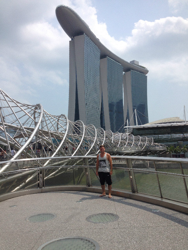 Marina Bay Sands Hotel & The Helix Bridge