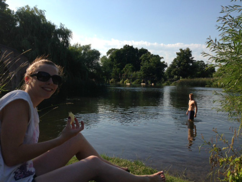Chilling out by the river