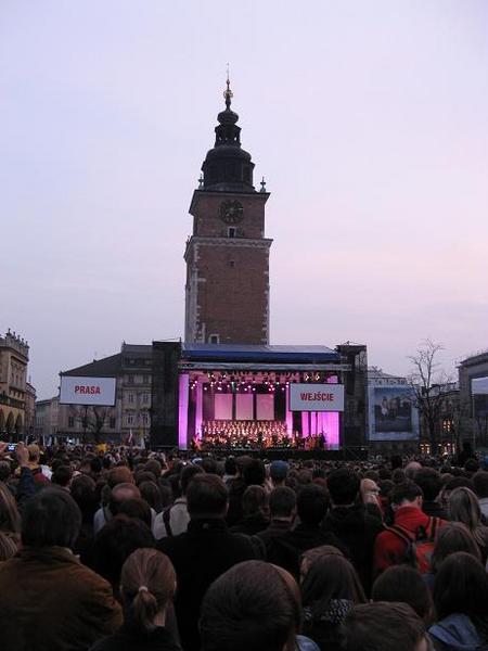 Outdoor concert in Krakow