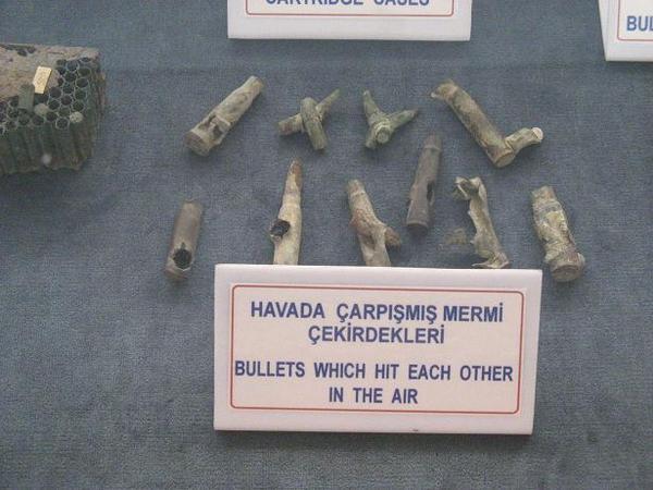 Bullets that collided mid air