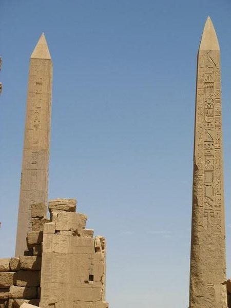 Obelisks at Karnak Temple