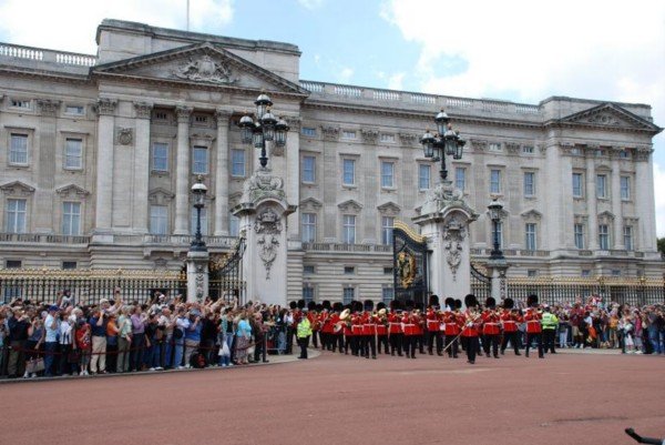 Changing of the guards at Buckingham Palace