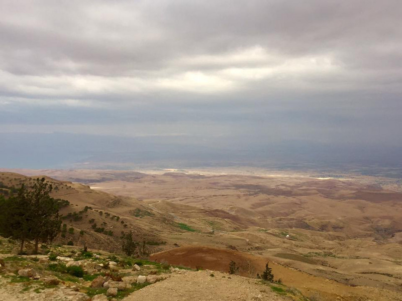 Dead Sea from Mt Nebo