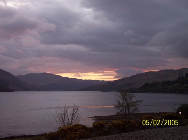 Sunset on Loch Sunart