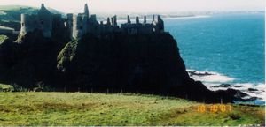 Dunuce Castle from afar