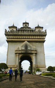 Vientiane's answer to the Arc de Triomphe