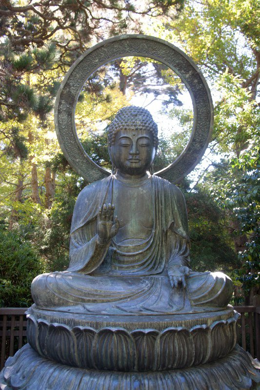 Buddha in Japanese Tea Gardens