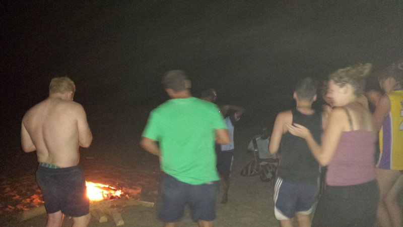 Dancing around the bonfire