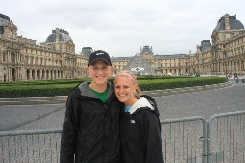 Allie and Tyler at Louvre