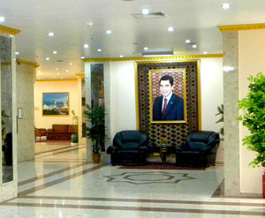 turkmenbashi in lobby
