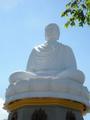 14m high white Buddha