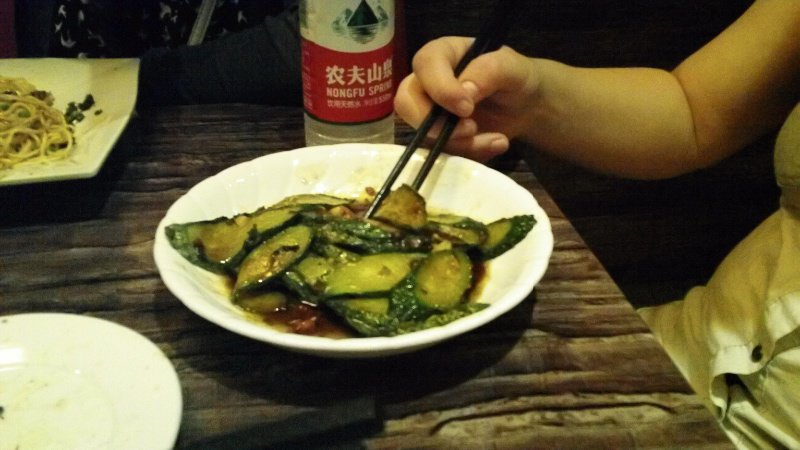 Fried cucumber - delicious