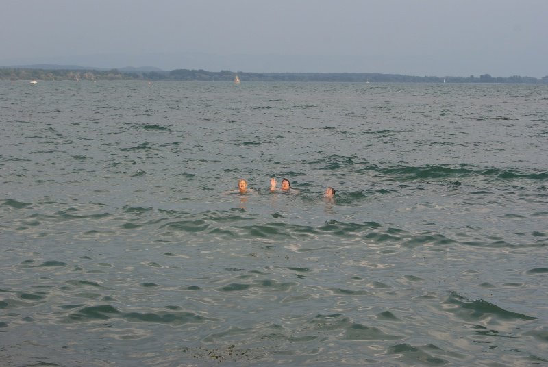 Mum, Erin and I swimming in Lake Conastance