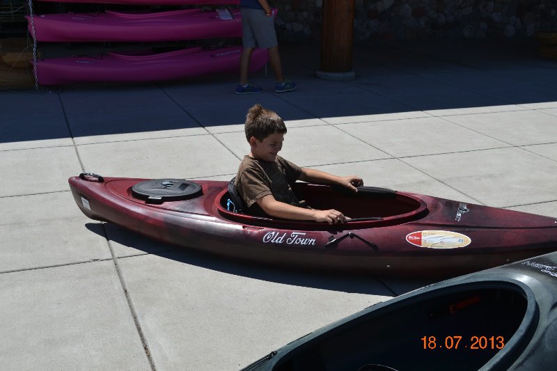 Ryan in a kayak