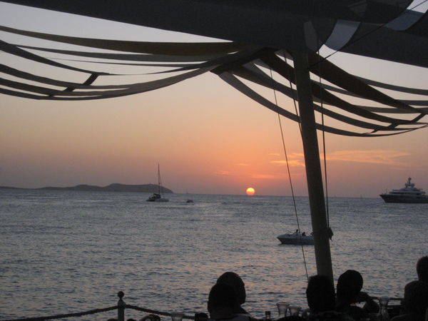 Ibiza Sunset from the famous Cafe Del Mar!