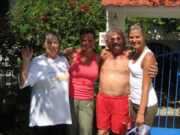 Our Hosts From Falasarna, Anastasia and Stathis