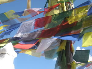 Prayer Flags of Buddanath - famous Buddhist temple