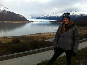 The first view of Perito Moreno glacier