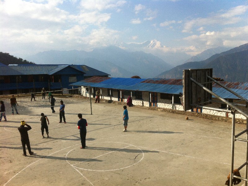 Anyone for volleyball at 2,800 metre