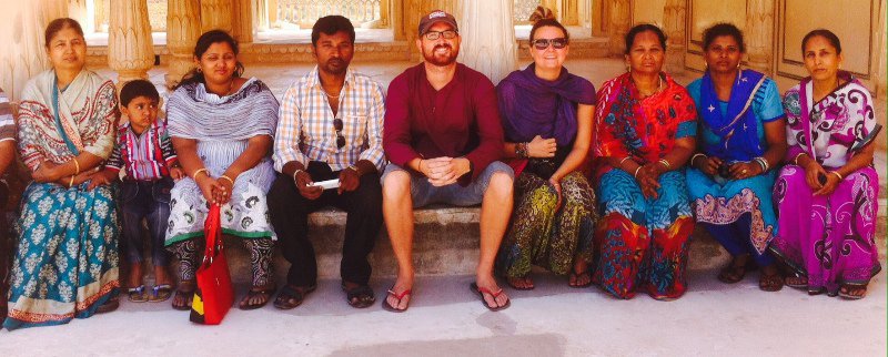 We were adopted mid sightseeing by this Indian family