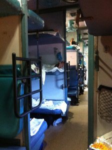 3rd Class sleeper class train to Hampi