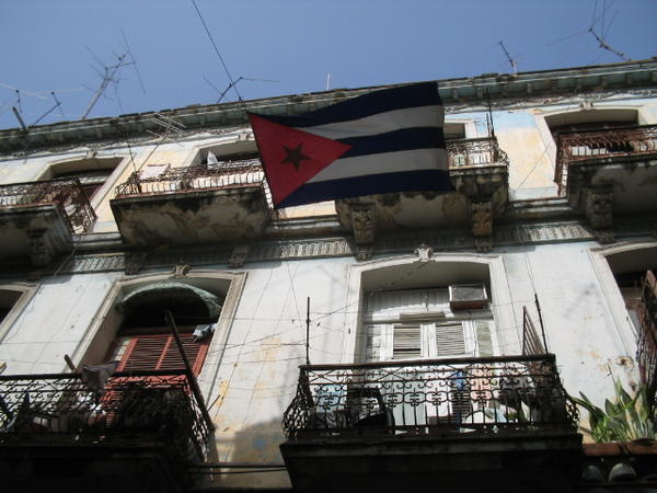 Cuban street  flag
