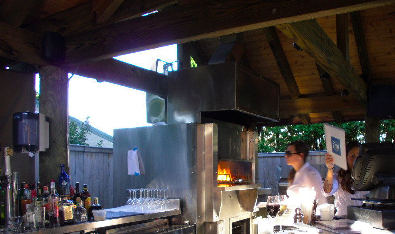 High-Tech Pizza Oven on the Patio at "Fish"