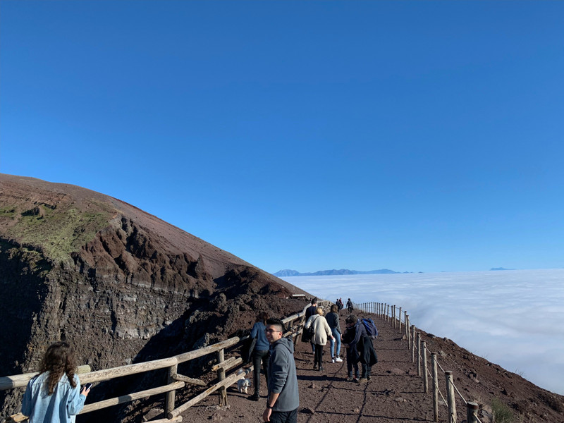 Atop Mount Vesuvius.