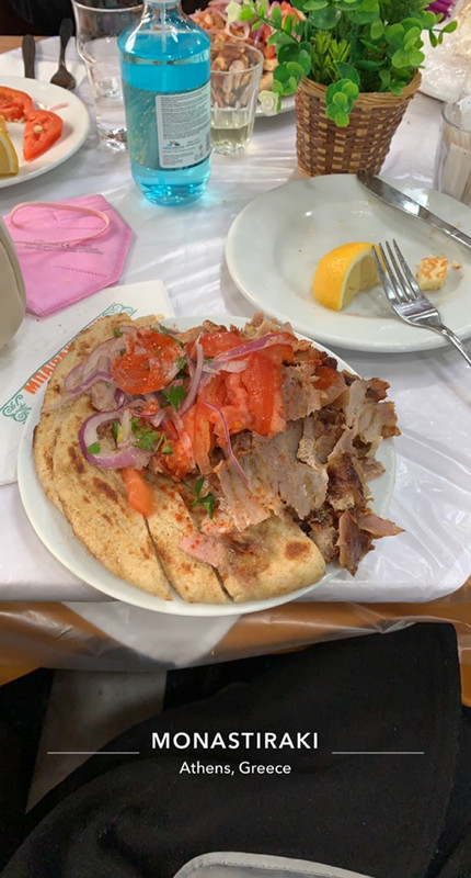 Lunch in Greece.