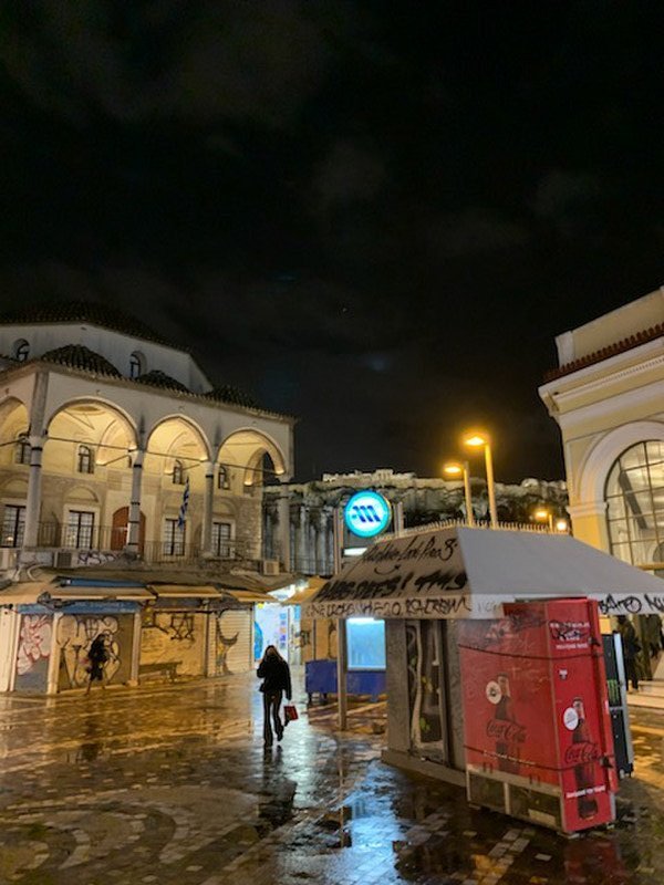 Metro station in Athens.