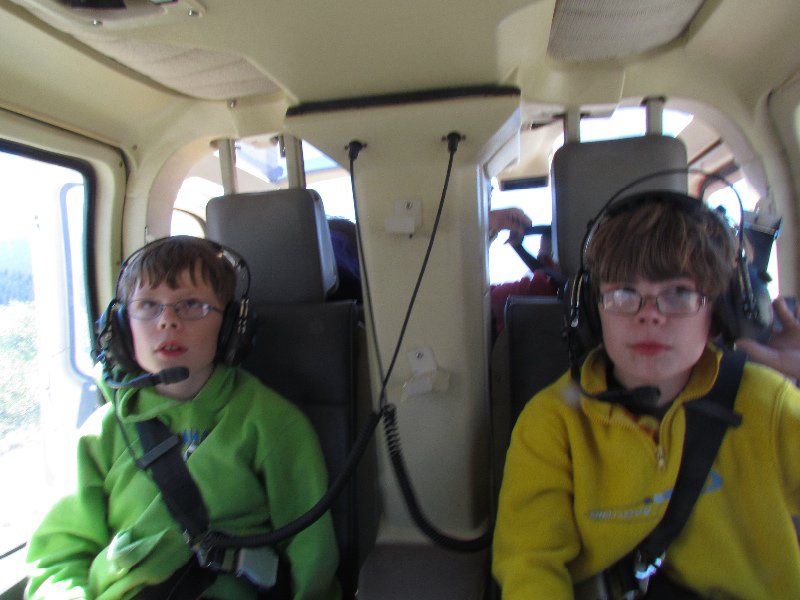 Sean and Tommy before takeoff