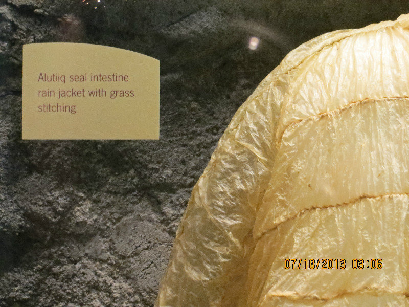Ocean Sea Life Museum: waterproof jacket made from seal intestine