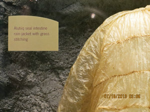 Ocean Sea Life Museum: waterproof jacket made from seal intestine