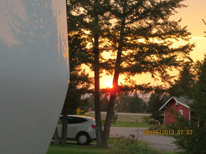 Sunset at our Missoula campground